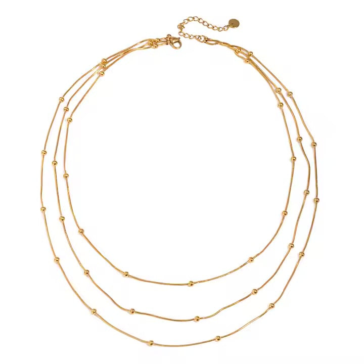 18k plated Multi-Layer Necklace