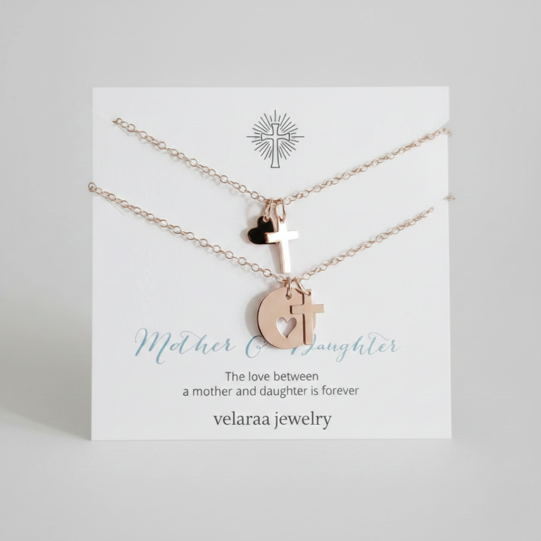 Mother & Daughter Necklace Set