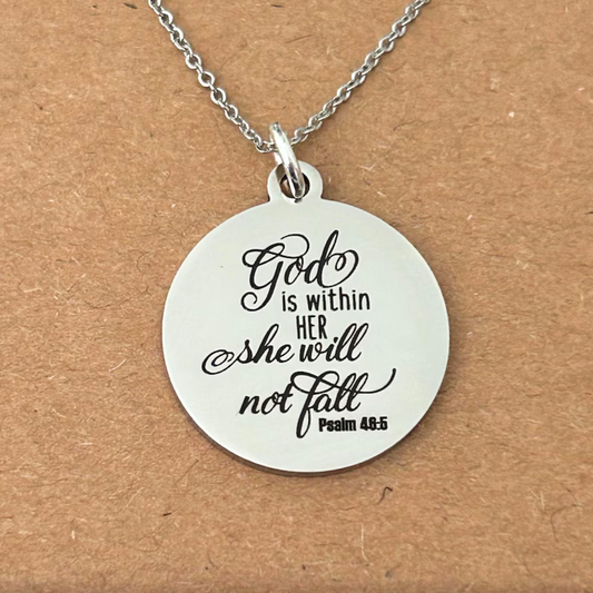 She Will Not Fall Necklace