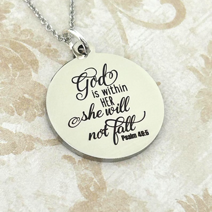 She Will Not Fall Necklace