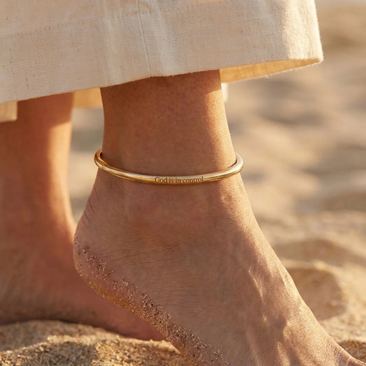 God Is In Control Anklet