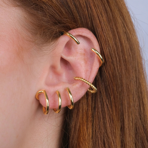 Multi Hoops Ear Cuff