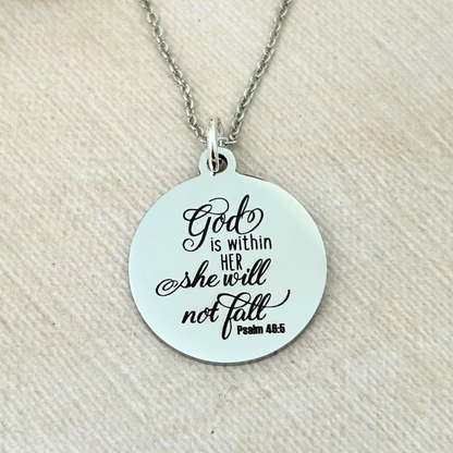 She Will Not Fall Necklace