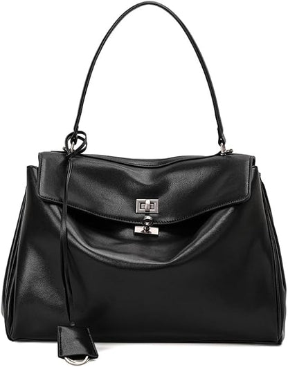 Suede & Leather Tote Bag