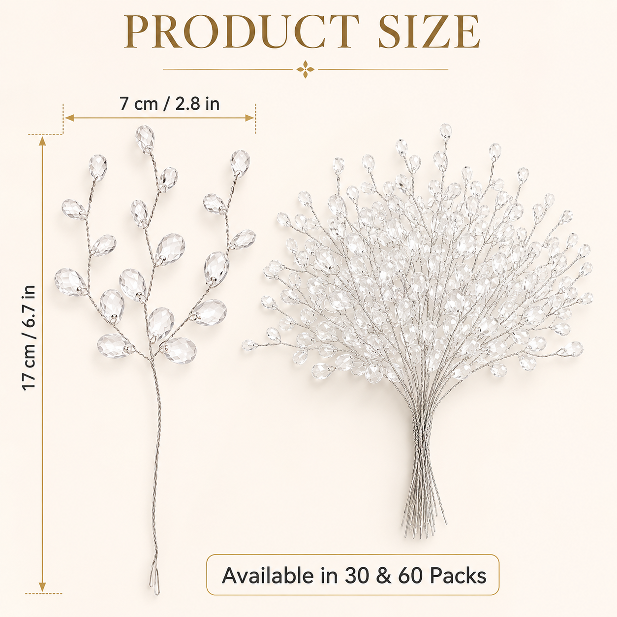 Crystal Drop Christmas Tree Branches