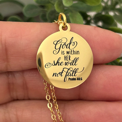 She Will Not Fall Necklace