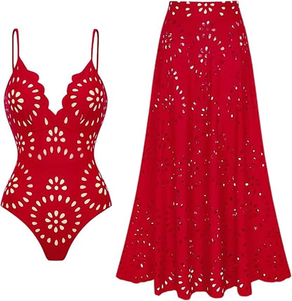 Swimsuit and Skirt