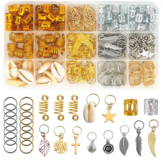 220-Piece Hair Charm Set