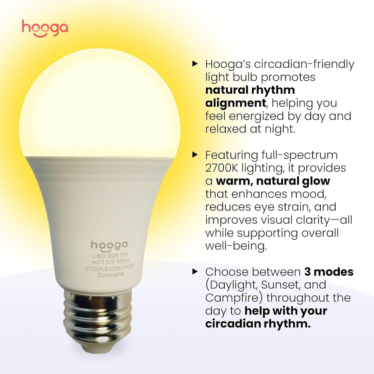 Circadian Rhythm Light Bulbs - For Sleep, Relaxation & Focus
