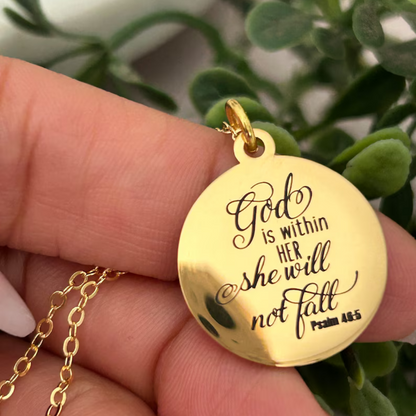 She Will Not Fall Necklace