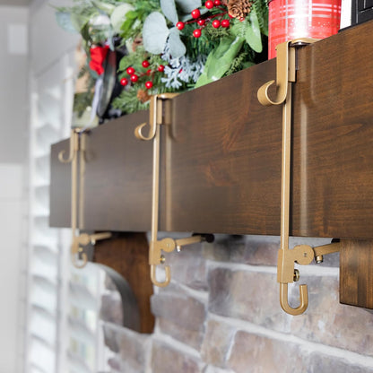Adjustable Stocking & Garland Mantle Hangers
