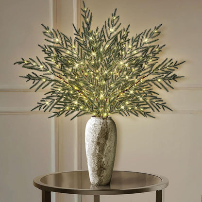 Lighted Norfolk Pine Branches