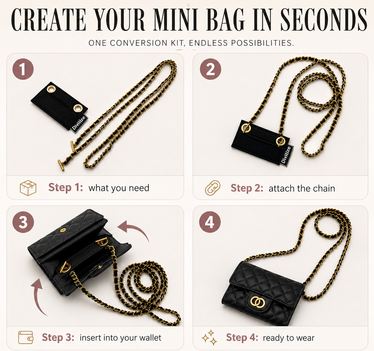 Crossbody Wallet Chain