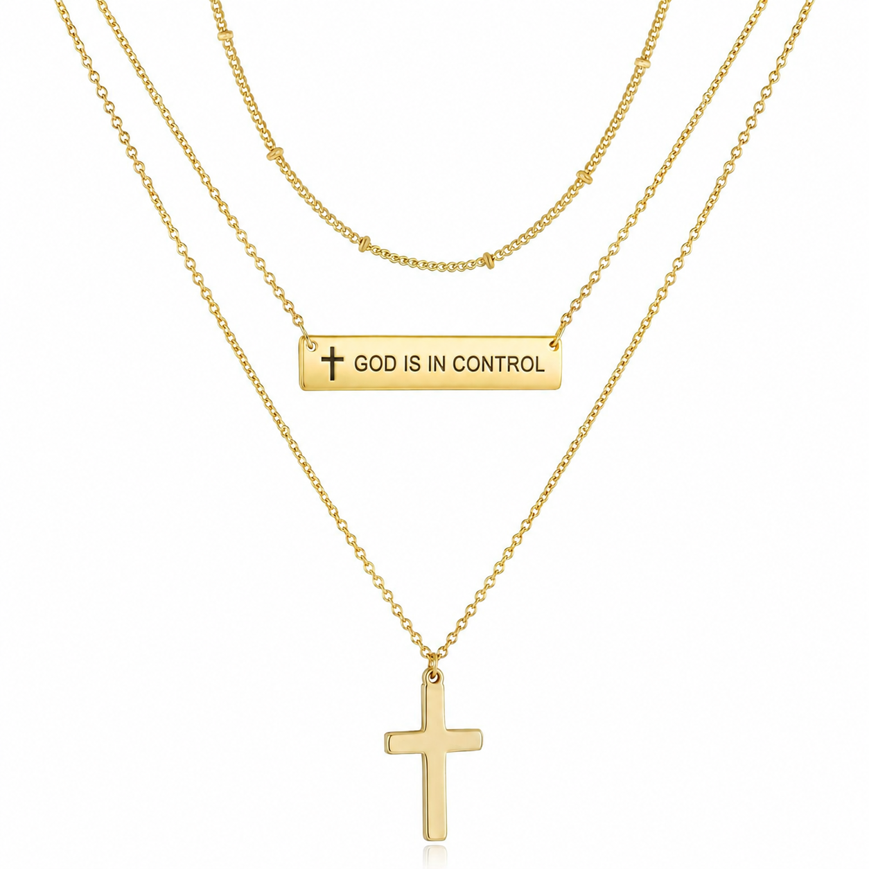 Layered Faith Necklace Set