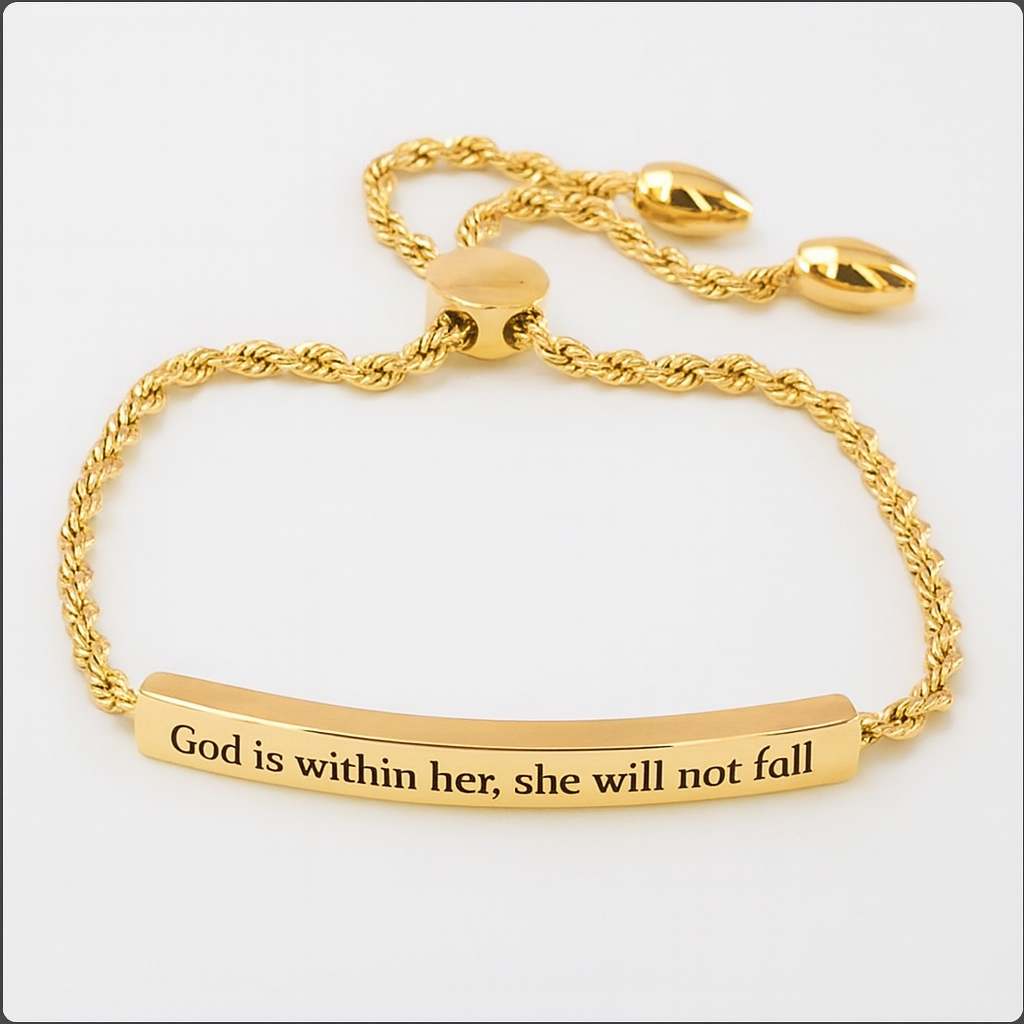 Scripted Bar Bracelet