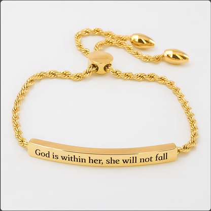 Scripted Bar Bracelet