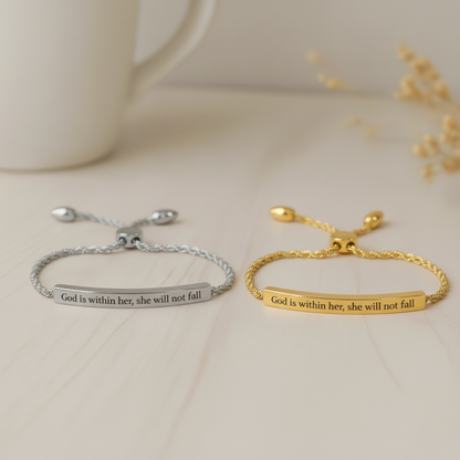 Scripted Bar Bracelet