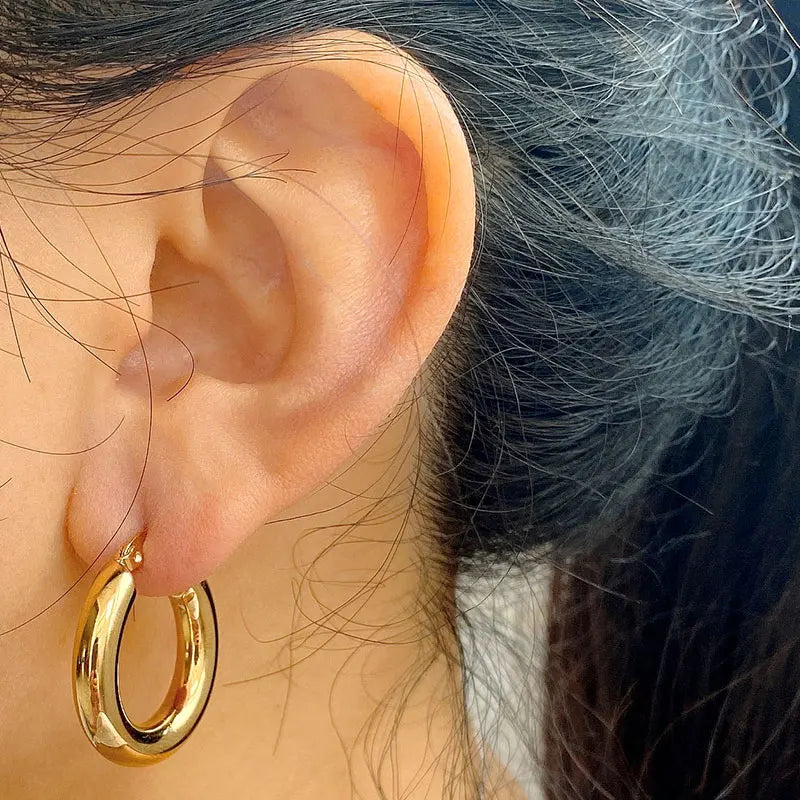 Chunky Hoop Earrings