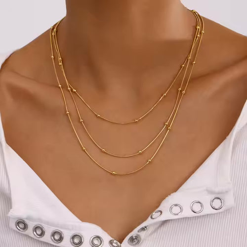 18k plated Multi-Layer Necklace