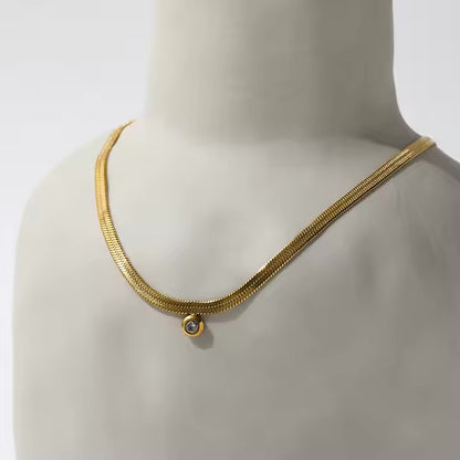 Zircon Chain Necklace