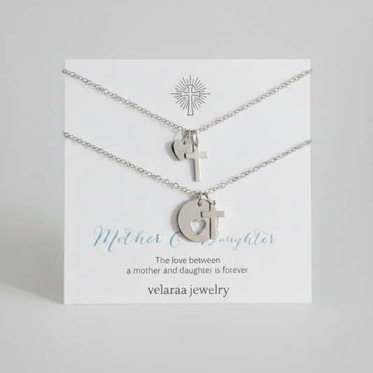 Mother & Daughter Necklace Set