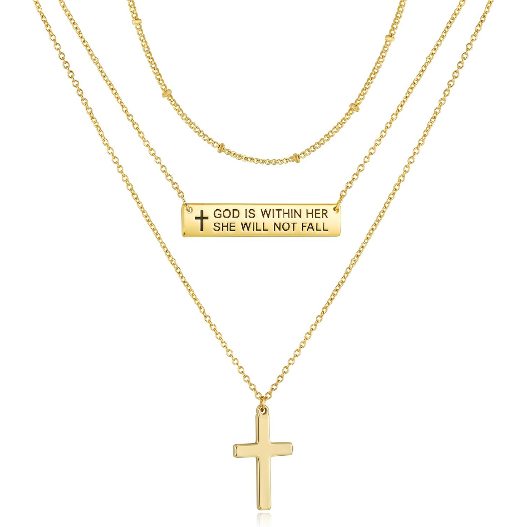 Layered Faith Necklace Set