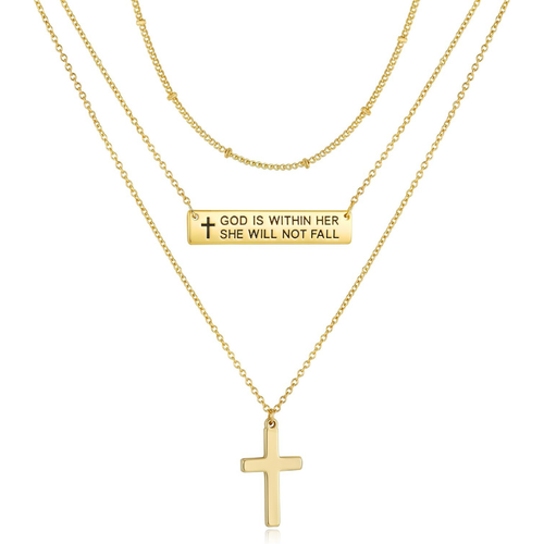 Layered Faith Necklace Set