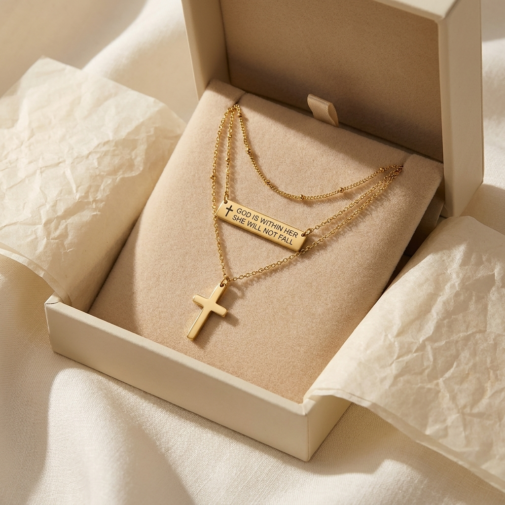 Layered Faith Necklace Set