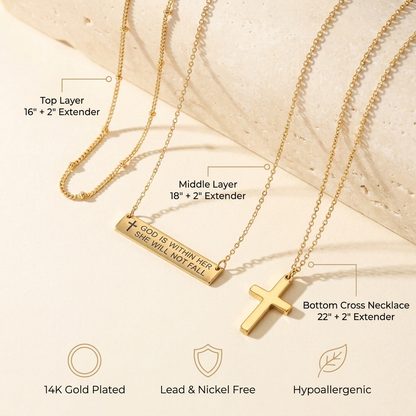 Layered Faith Necklace Set