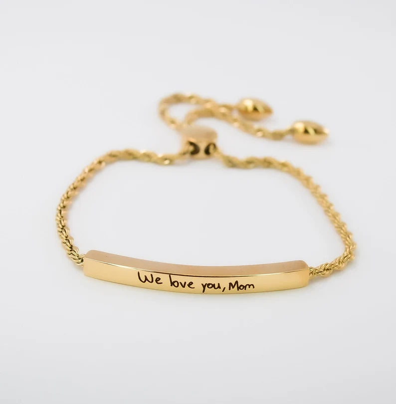 Scripted Bar Bracelet