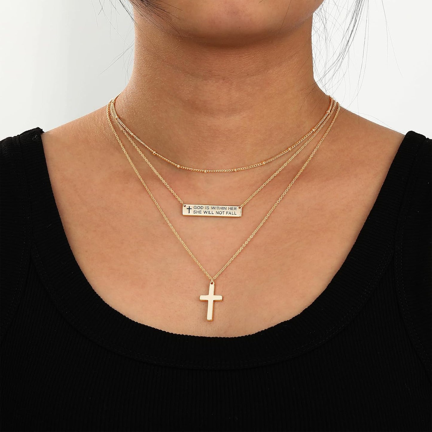 Layered Faith Necklace Set