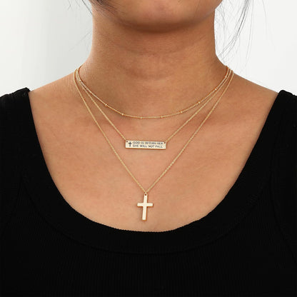 Layered Faith Necklace Set