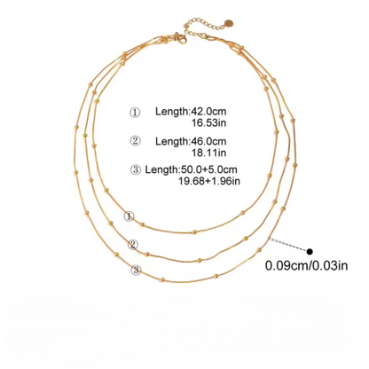 18k plated Multi-Layer Necklace